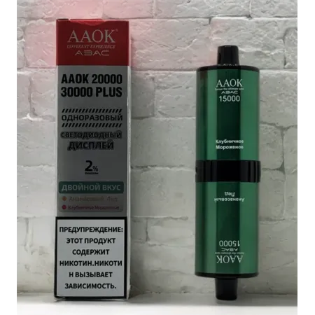 AAOK 30000 Plus (2 вкуса) Original (Ананас лед Клубничное мороженое)