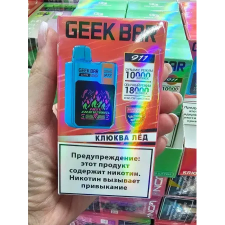 GEEK BAR 911 18000 ORIGINAL (Кислое яблоко лёд)