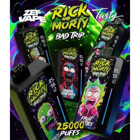 RICK AND MORTY BAD TRIP 25000 ORIGINAL (Клубника черника)